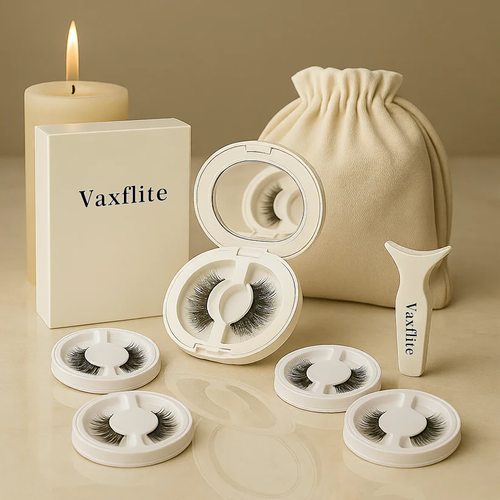 Magnetic suction false eyelashes set with clip One-piece reusable magnetic magnet glue-free eyelashes
