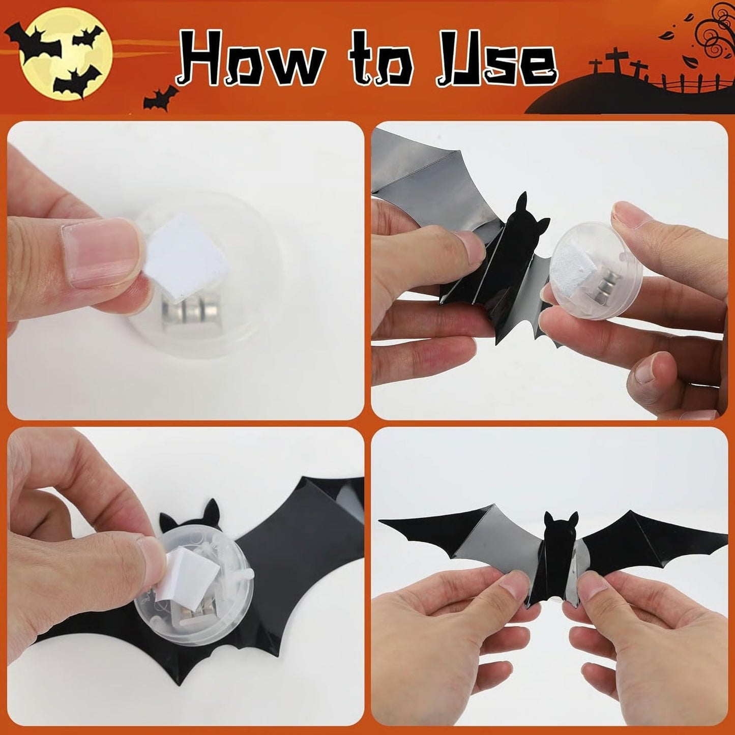 🦇🦇🦇🦇 Don't Settle for Lame Decor! 🦇 Professionally Scare Trick-or-Treaters with Our Motion-Activated LED Bats! 🌧️✨ Limited Stock – Buy Now!