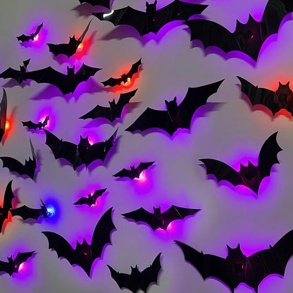 🦇🦇🦇🦇 Don't Settle for Lame Decor! 🦇 Professionally Scare Trick-or-Treaters with Our Motion-Activated LED Bats! 🌧️✨ Limited Stock – Buy Now!