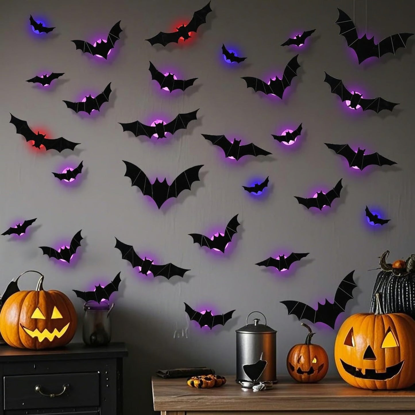 🦇🦇🦇🦇 Don't Settle for Lame Decor! 🦇 Professionally Scare Trick-or-Treaters with Our Motion-Activated LED Bats! 🌧️✨ Limited Stock – Buy Now!